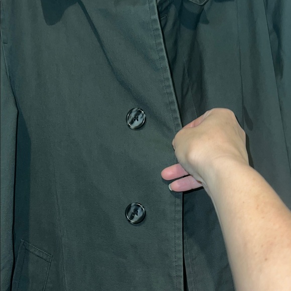 London Fog Men's Dark Green Trench Coat - Picture 7 of 9